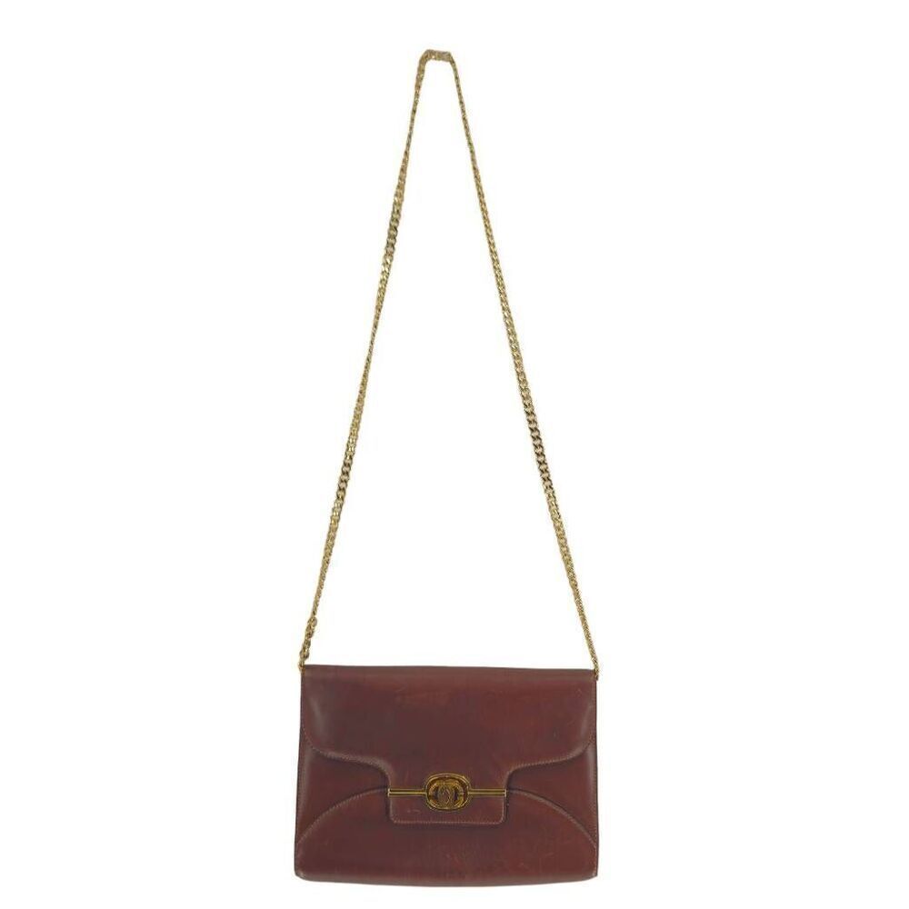 Rare Vintage Gucci Collector Brown 2-in-1 Bag with Iconic GG Turnlock Hardware |